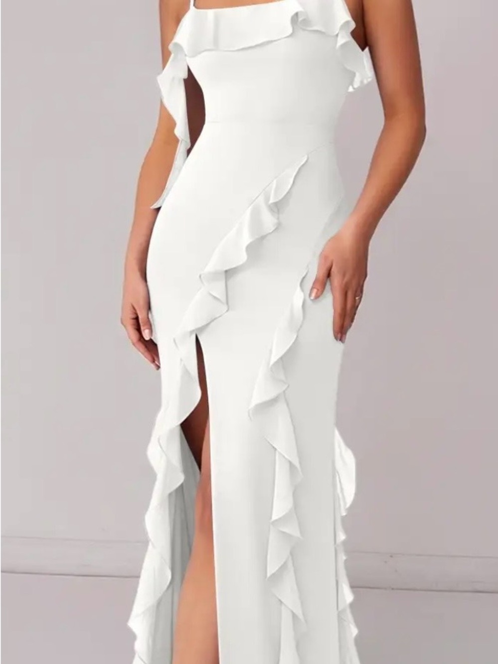 Azazie White Gown - Malia